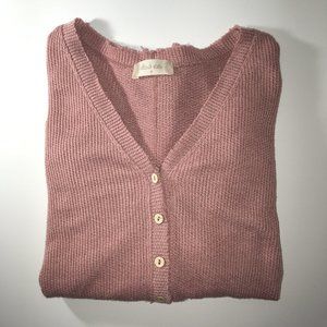 Altar'd State Longsleeve Knit Top - Rose Gold